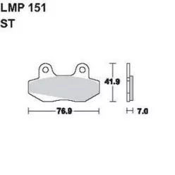 151 ST AP Racing első fékbetét