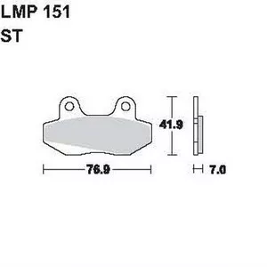 151 ST AP Racing első fékbetét