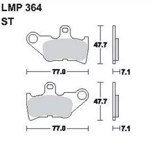 364 ST AP Racing első fékbetét