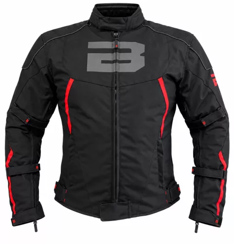 BEAST  BST-1001 Black/Red motoros kabát