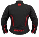 BEAST  BST-1001 Black/Red motoros kabát