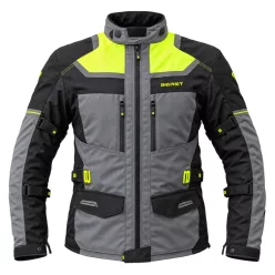BEAST  BST-1002 Black/Grey/Fluo motoros kabát