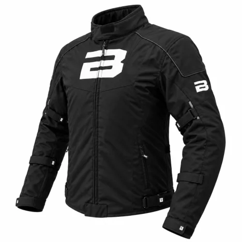 BEAST  BST-1003 Black/White motoros kabát