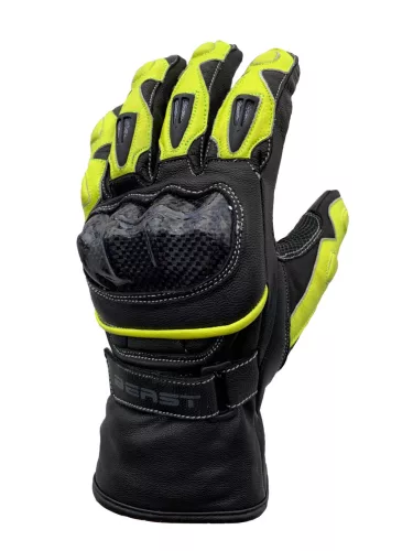 BEAST BST-3062 Black/Fluo motoros kesztyű