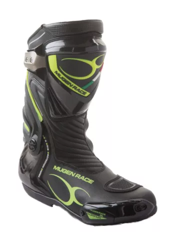 MUGEN RACE BOT-MNR-1690 Black/Fluo motoros csizma