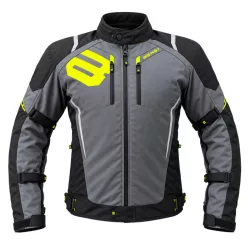 Beast BST-1003 Black/Grey/Fluo motoros kabát
