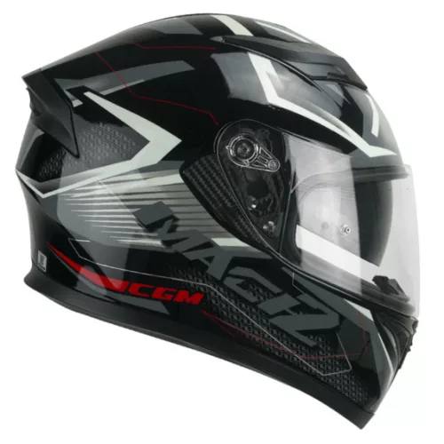CGM 316G TAMPERE MACH2 Black/Red zárt bukósisak