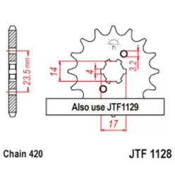 JTF 1128 lánckerék