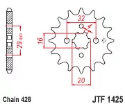 JTF 1425 lánckerék