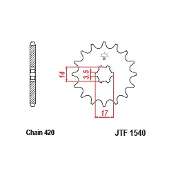 JTF 1540  lánckerék