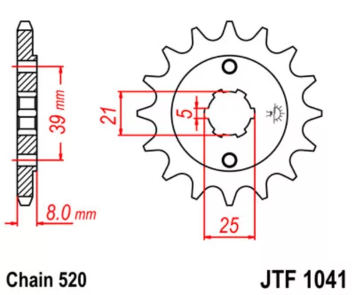 JTF 1041 lánckerék
