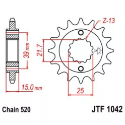 JTF 1043 lánckerék