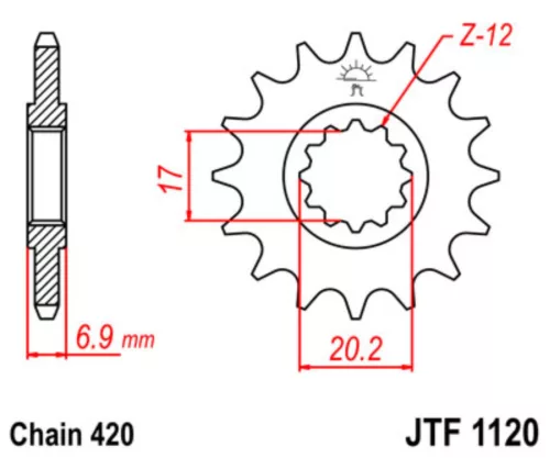 JTF 1120 lánckerék