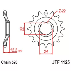 JTF 1125 lánckerék