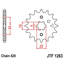JTF 1263 lánckerék