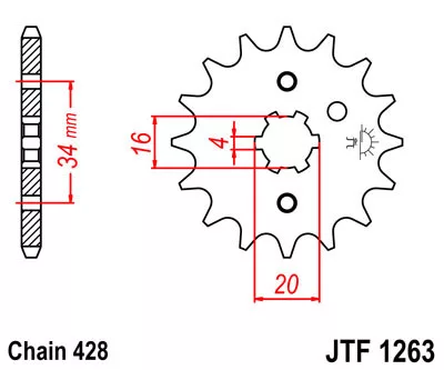 JTF 1263 lánckerék