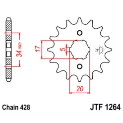 JTF 1264 lánckerék