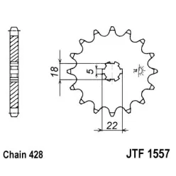 JTF 1557 lánckerék