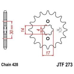 JTF 273 lánckerék