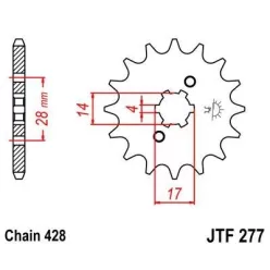 JTF 277 lánckerék