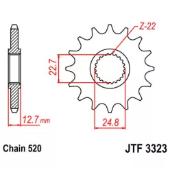 JTF 3323 lánckerék