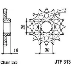 JTF 413 lánckerék