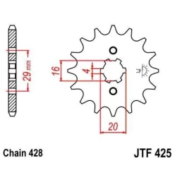 JTF 425 lánckerék