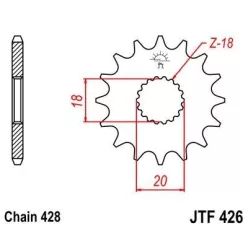 JTF 426 lánckerék