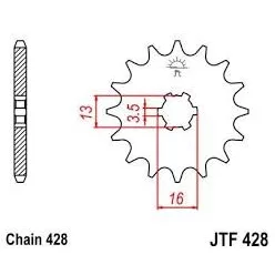 JTF 428 lánckerék