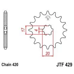 JTF 429 lánckerék