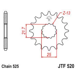 JTF 520 lánckerék