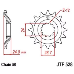 JTF 528 lánckerék