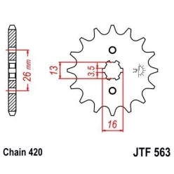 JTF 563 lánckerék