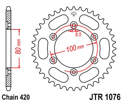 JTR 1076 lánckerék