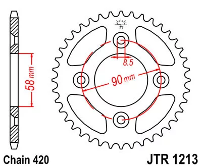 JTR 1213 lánckerék