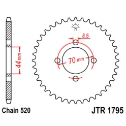 JTR 1795 lánckerék