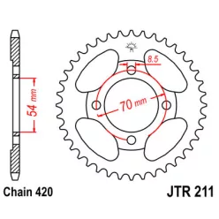 JTR 211 lánckerék