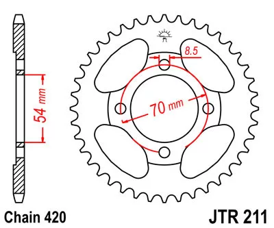 JTR 211 lánckerék