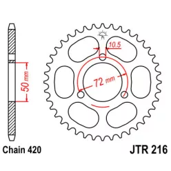 JTR 216 lánckerék