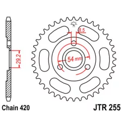 JTR 255 lánckerék