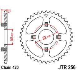 JTR 256 lánckerék