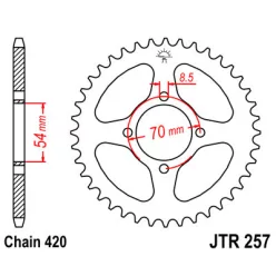 JTR 257 lánckerék