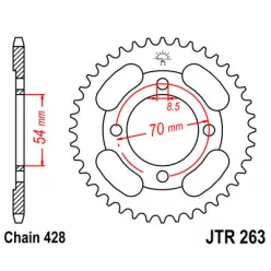 JTR 263 lánckerék