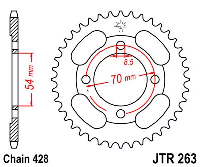 JTR 263 lánckerék