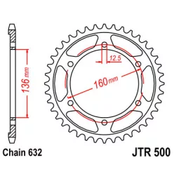 JTR 500 lánckerék
