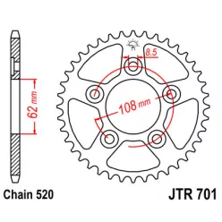 JTR 701 lánckerék
