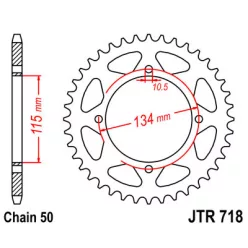JTR 718 lánckerék