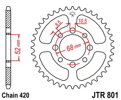 JTR 801 lánckerék