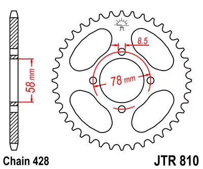 JTR 810 lánckerék