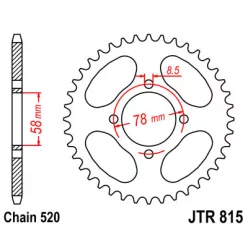 JTR 815 hátsó lánckerék